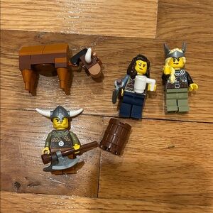 LEGO Viking Minifigure Collection with Accessories like new